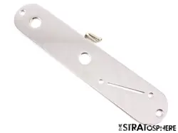 FENDER AMERICAN ULTRA II TELECASTER TELE CONTROL PLATE, GUITAR, CHROME PARTS USA