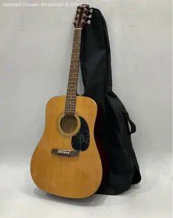 FENDER SQUIER SA-100 ACOUSTIC GUITAR WITH SOFT CASE