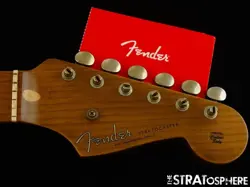 USA FENDER CUSTOM SHOP 54 STRAT RSTD JRN NECK & TUNERS, ROASTED MAPLE