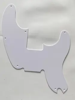 FOR FIT FENDER TELECASTER PRECISION BASS STYLE GUITAR PICKGUARD 1 PLY WHITE