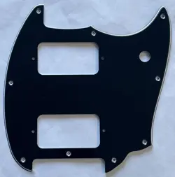 GUITAR PARTS GUITAR PICKGUARD FOR FENDER SQUIER BULLET MUSTANG HH STYLE,BLACK
