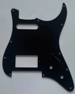 FOR FIT FENDER STRAT FLOYD ROSE TREMOLO HS STYLE GUITAR PICKGUARD 3 PLY BLACK