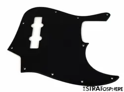 * NEW BLACK PICKGUARD FOR FENDER JAZZ BASS GUITAR 1 PLY STANDARD 10 HOLE
