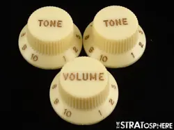 USA FENDER CUSTOM SHOP 1959 RELIC STRATOCASTER STRAT CONTROL KNOBS VOLUME TONE