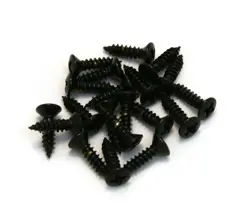 (20) GOTOH BLACK FINISH PICKGUARD SCREWS FOR FENDER GUITAR/BASS GS-0001-003