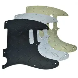8 HOLE METAL DIAMOND PLATE TELE PICKGUARD FOR AMERICAN/MEXICAN FENDER TELECASTER