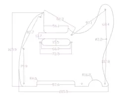 PLATE TELE PICKGUARD