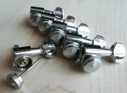 LOCK WILKINSON 6R CHROME GUITAR LOCKING TUNERS JN-07 SP FITS FENDER STRAT TELE