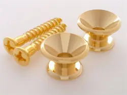 TRUE CUSTOM SHOP GOLD '60'S VINTAGE REISSUE STRAP BUTTON FOR FENDER STRAT TELE