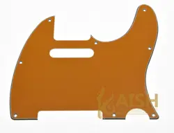 8 HOLE TELE SCRATCH PLATE GUITAR PICKGUARD ORANGE 3 PLY FOR FENDER TELECASTER