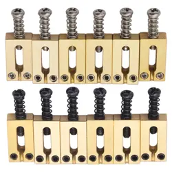 SOLID BRASS BRIDGE SADDLES FOR FENDER TELECASTER STRAT TELE 10.5MM/10.8MM