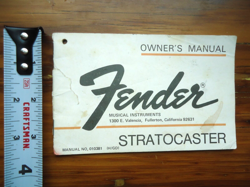 STRATOCASTER OWNER'S