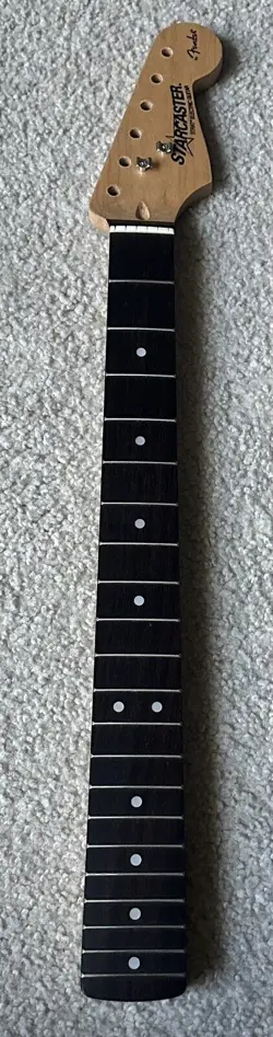 2001 FENDER STARCASTER STRATOCASTER NECK 60'S STYLE HEADSTOCK ROSEWOOD EXCELLENT