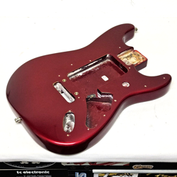 1997 FENDER USA STRAT PLUS BODY CANDY APPLE RED - AMERICAN ELECTRIC GUITAR 90S