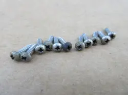 10 VINTAGE 1960S FENDER STRATOCASTER GUITAR TUNER SCREWS TARNISHED