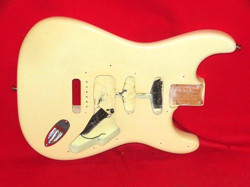 FENDER 2012 USA OLYMPIC WHITE AMERICAN SPECIAL STRATOCASTER BODY