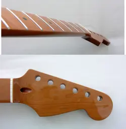 STRATOCASTER 22 JUMBO FRETS/GUITAR NECK /ROASTED, FITS/WARMOTH,  FENDER STRAT