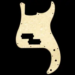 3PLY CREAM PEARL PICKGUARD FOR FENDER PRECISION P-BASS USA MIM STANDARD 13 HOLE