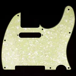 3PLY MINT PEARLOID TELECASTER PICKGUARD FOR FENDER USA MIM STANDARD TELE 8 HOLE