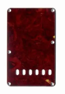ALLPARTS STRAT TREMOLO COVER RED FAUX TORTOISE PG 0556-044