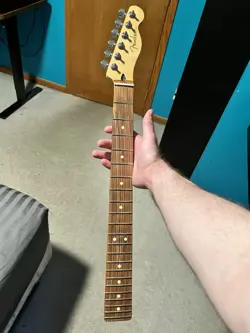 FENDER PLAYER TELECASTER REPLACEMENT NECK PAU FERRO WITH TUNERS