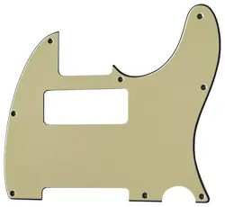 PICKGUARD FOR FENDER ESQUIRE VINTAGE TELE 8 HOLE P90 GUITAR 3-PLY VINTAGE YELLOW