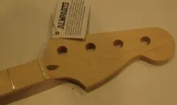 ALL PARTS BASS NECK MAPLE FOR FENDER JAZZ NEW JMO/UNFINISHED