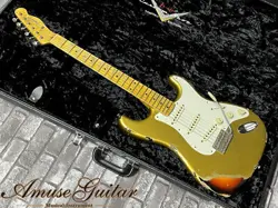 FENDER CUSTOM SHOP LIMITED EDITION MISCHIEF MAKER HEAVY RELIC   AGED AZTEC GOLD