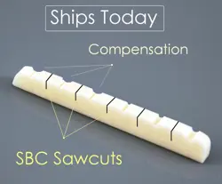 ALWAYSHANDCRAFTED COMPENSATED / SB CONCEPT BONE NUT FOR FENDER / SQUIER GUITAR