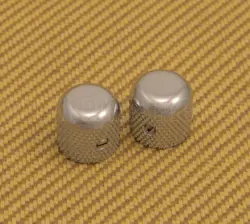 009-4040-049 GENUINE FENDER USA '50S CHROME DOME KNOBS FOR P BASS/TELECASTER