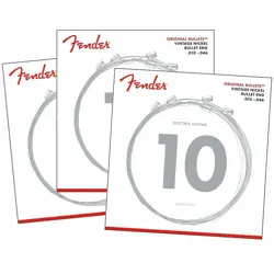 3 PACKS SETS FENDER 3150R ORIGINAL BULLETS REGULAR ELECTRIC GUITAR STRINGS 10-46