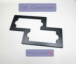 CARBON FIBER PRECISION BASS PICKUP RING (DOUBLE SIDED TAPE MOUNTED)