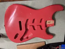 MJT FADED FIESTA RED FENDER STRATOCASTER BODY NITRO RELIC