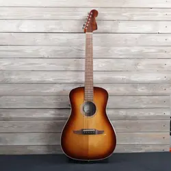 FENDER MALIBU CLASSIC AGED CHERRY BURST ACOUSTIC GUITAR NEAR MINT!