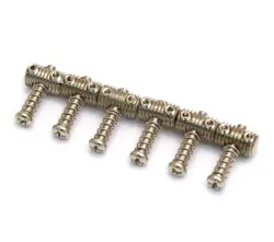 (6) BRIDGE SADDLES FOR FENDER JAGUAR/JAZZMASTER GUITAR BRIDGE BP-0046-001