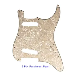 CUSTOM FOR FENDER US 11 SCREW STANDARD SS STRAT GUITAR PICKGUARD,PARCHMENT PEARL