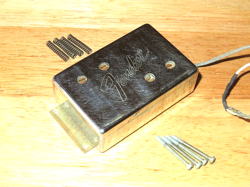 FENDER 1975 CHROME TELECASTER BASS HUMBUCKER NECK PICKUP