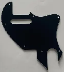 FOR FIT FENDER TELE F HOLE HYBRID CONVERTION STYLE GUITAR PICKGUARD 3 PLY BLACK