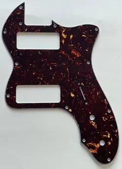 BROWN TORTOISE PICKGUARD FIT FENDER '72 THINLINE TELECASTER P90 GUITAR PARTS