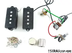 FENDER SQUIER 60S P BASS PICKUPS POTS KNOBS & JACK PRECISION GUITAR PART