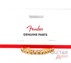 GENUINE FENDER GOLD GUITAR PICKUP/SWITCH MOUNTING SCREWS - PACKAGE OF 12