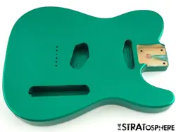 NEW REPLACEMENT BODY FOR FENDER TELECASTER TELE, ALDER, METALLIC GREEN