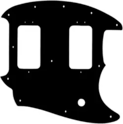 WD CUSTOM PICKGUARD FOR FENDER AMERICAN SPECIAL MUSTANG #03 BLACK/WHITE/BLACK