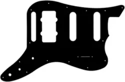 WD CUSTOM PICKGUARD FOR FENDER PAWN SHOP BASS VI #03 BLACK/WHITE/BLACK