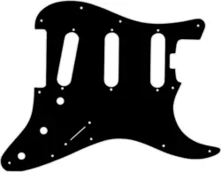 WD CUSTOM PICKGUARD FOR FENDER AMERICAN ELITE STRATOCASTER SSS #03 BLACK/WHIT...