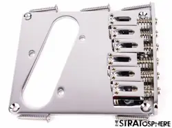 *NEW MODERN 6 SADDLE BRIDGE FOR FENDER TELECASTER TELE 10.5MM SPACING CHROME