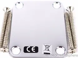 FENDER TROY VAN LEEUWEN JAZZMASTER CHROME NECK PLATE ELECTRIC GUITAR PARTS
