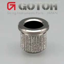 NEW (6) GOTOH TLB-1 STRING BODY FERRULES FOR FENDER TELECASTER/TELE, COSMO BLACK