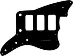 WD CUSTOM PICKGUARD FOR FENDER 60TH ANNIVERSARY TRIPLE JAZZMASTER #03 BLACK/W...