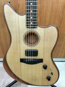 ACOUSTIC GUITAR MODEL NO.  AMERICAN ACOUSTASONIC JAZZMAST FENDER USA
